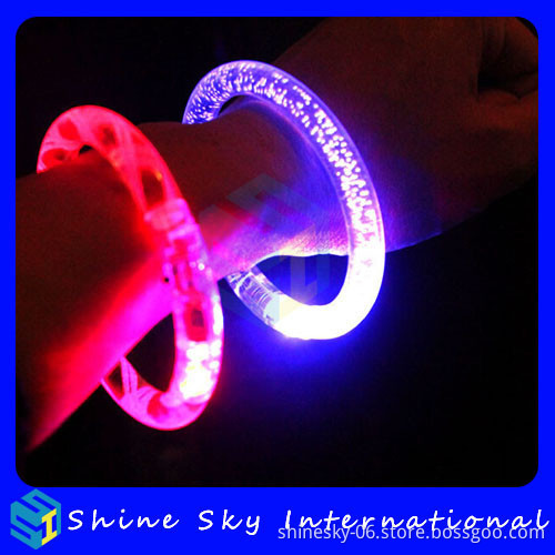 Hot Sell Acrylic Crystal Led Bracelet